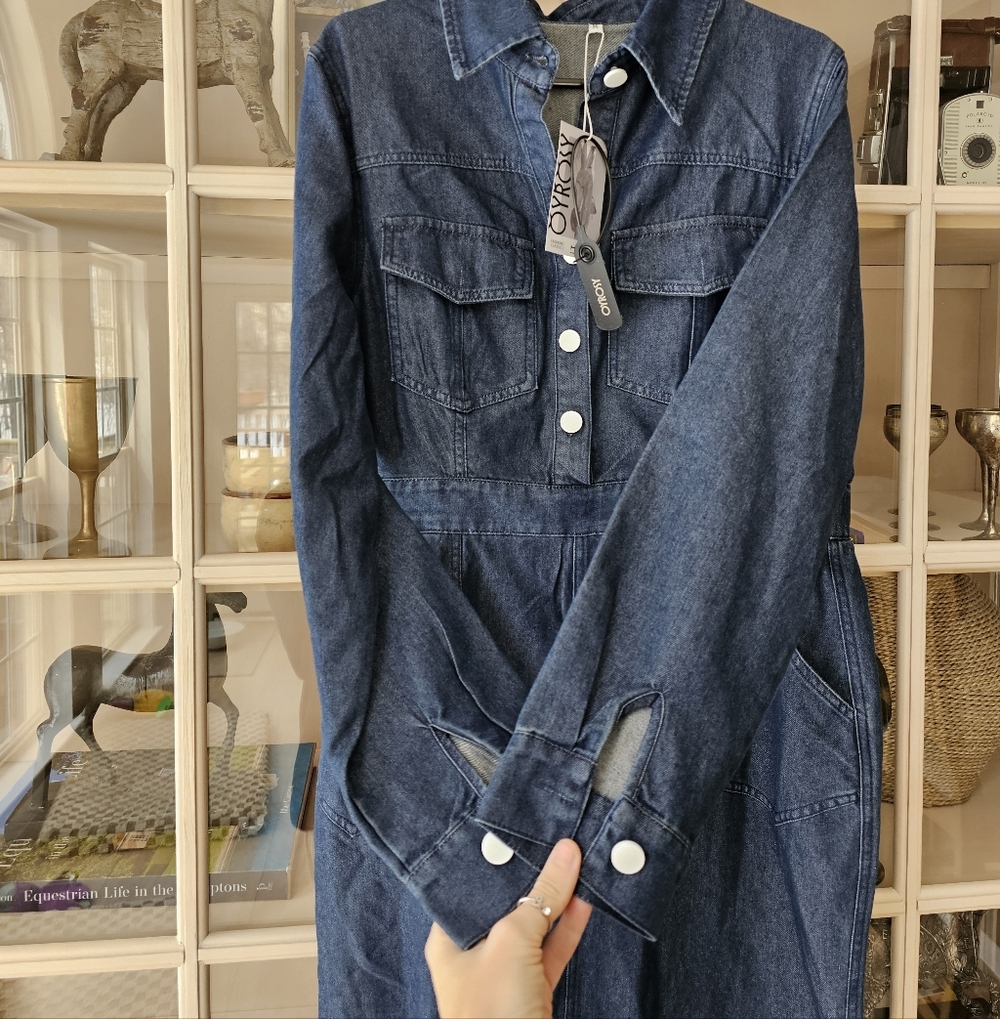 OSROSY Denim Long Sleeve Dress - Picture 11 of 12